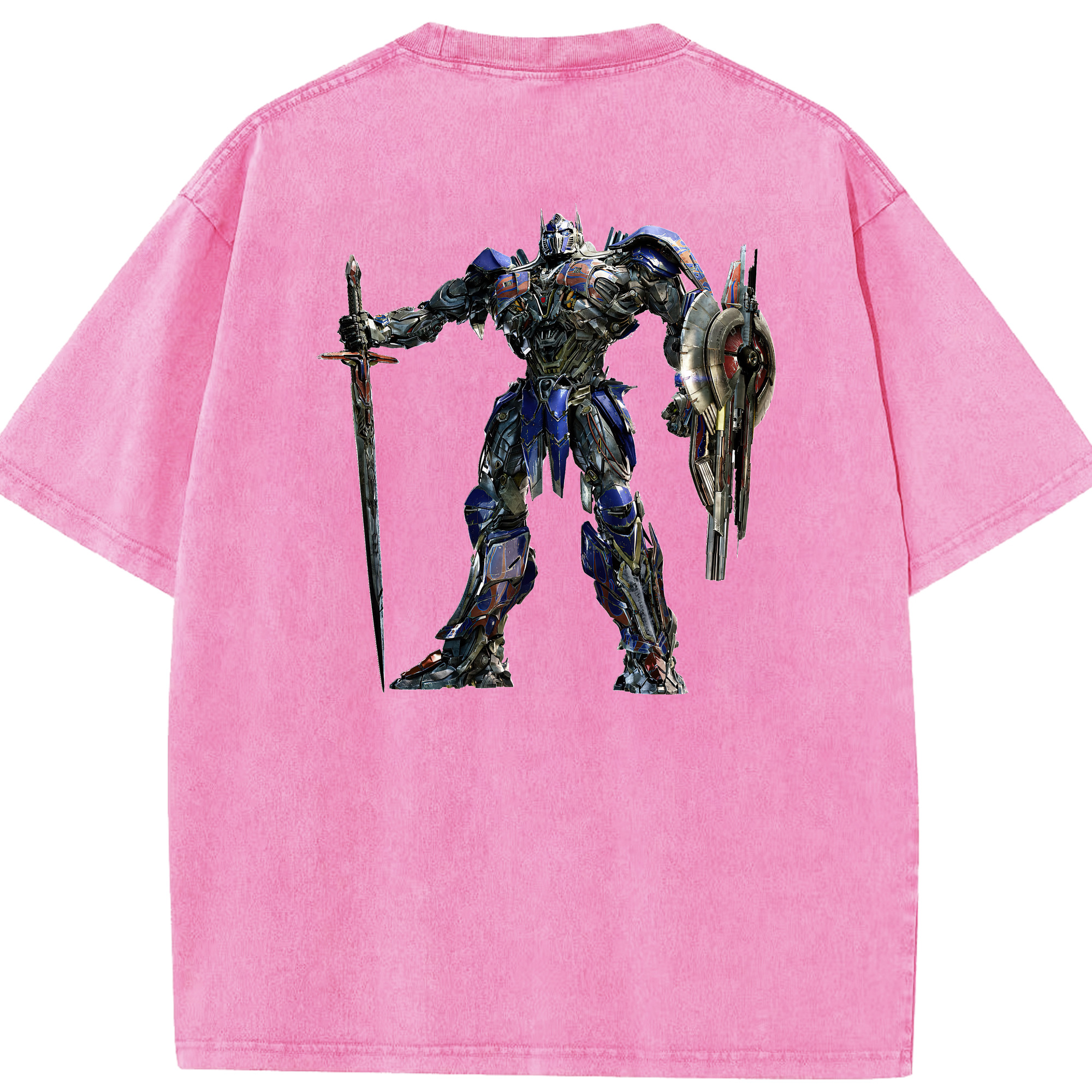 （画像用） Transformers トランスフォーマー 綿100% ヴィンテージ風 半袖Tシャツ（背面プリント）